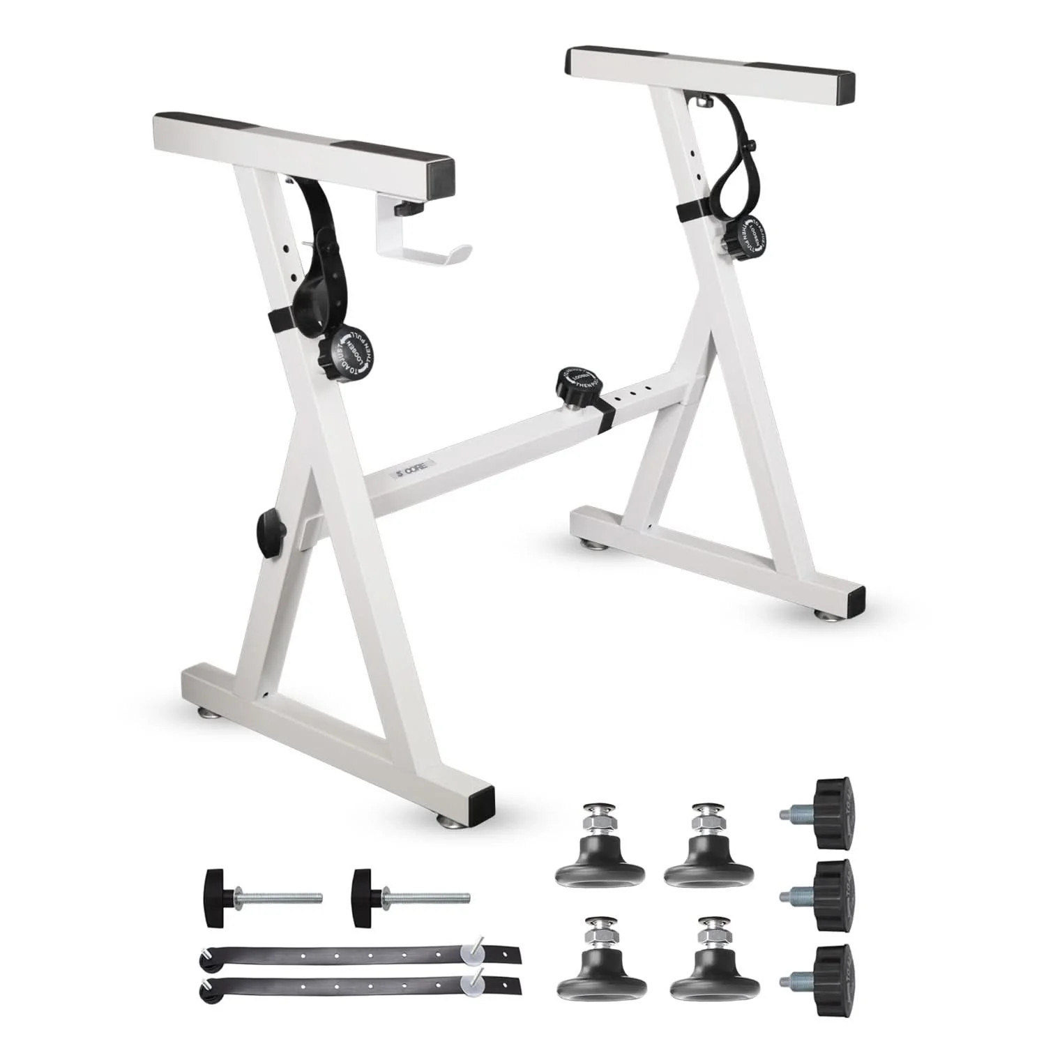 5Core Keyboard Stand Adjustable Height 34.5" Width 32.5” Electric Piano Riser