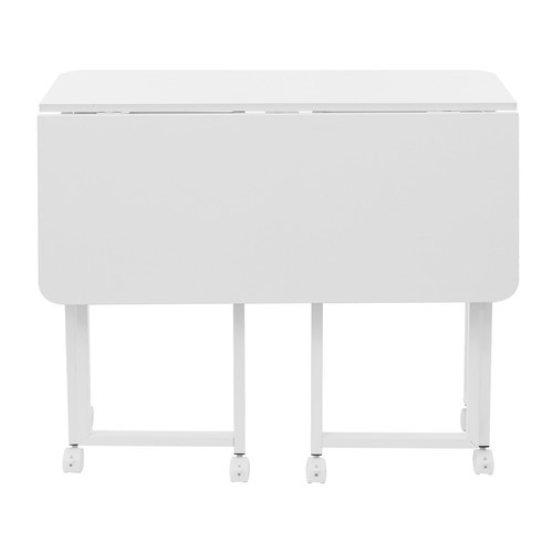 Folding Desk,Folding Desk with Storage Shelf,Foldable Computer Desk with Wheels