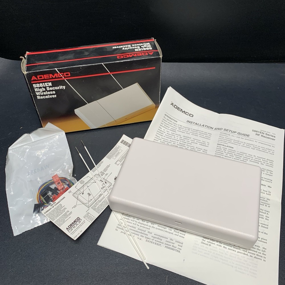 Amemco 588IENM High Security Wireless Receiver & Manual, Hardware.