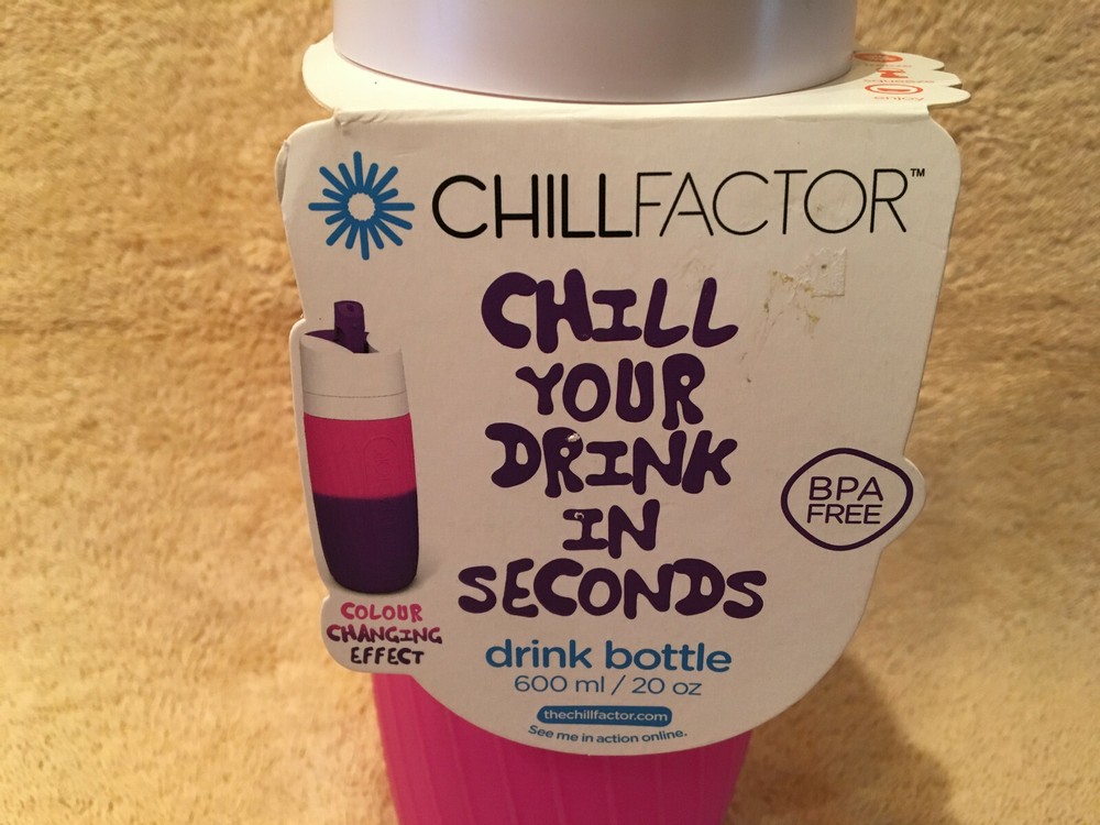 New Pink Chillfactor Drink Bottle 20 oz