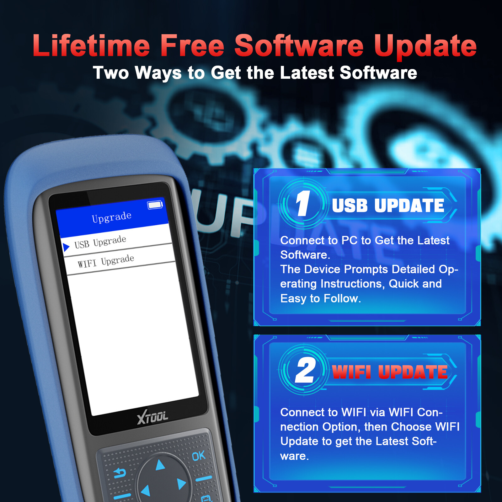 XTOOL TP150 TPMS Tire Sensor Relearn/Reset/Activate/TS100 Programming Tool