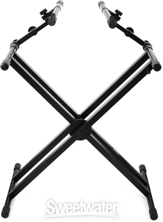 On-Stage Stands KS7292 Double-X Ergo Lok Keyboard Stand with 2nd Tier