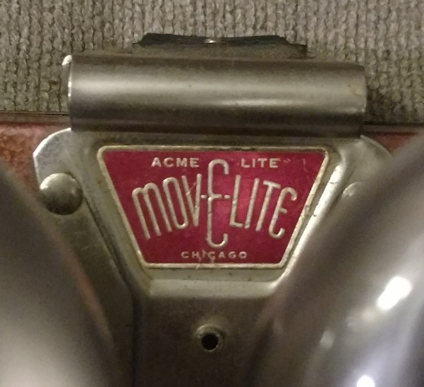 Vintage Acme-Lite Mov-E-Lite Chicago Model R4- "Lights. Camera. Action!"