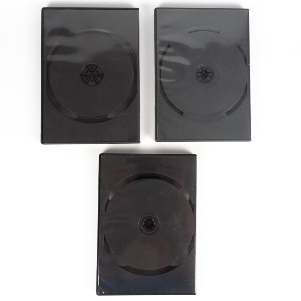 19 Empty DVD CD MOVIE GAME Case Replacement, Single Disc cases