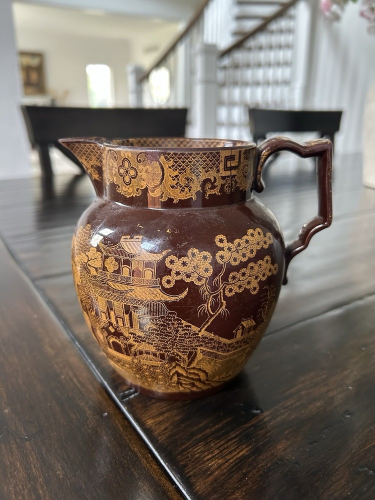 Yellow Printed Brownware YBP Jug