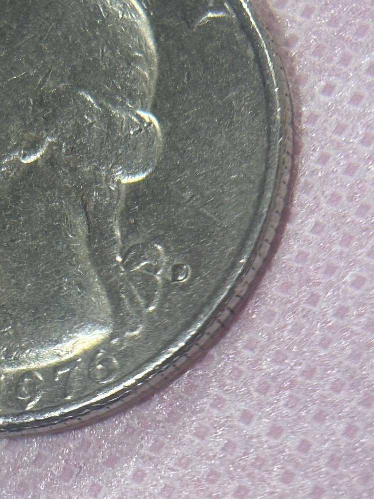 1776-1976 D Bicentennial Quarter Doubled Die Reverse DDO Error RARE