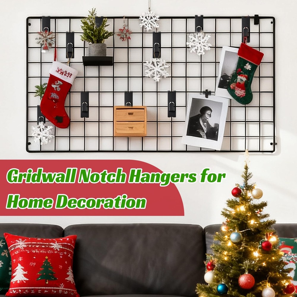 20 Pack Gridwall Hooks Hangers Metal Grid Wall Picture Hooks Grid Wall Access...