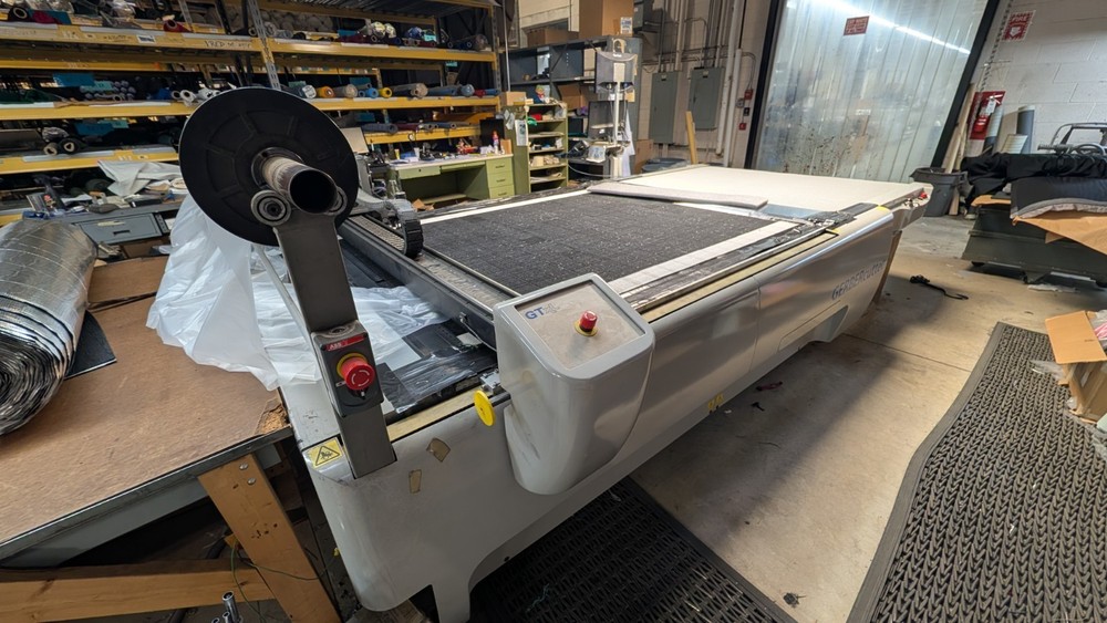 Gerber GTXL CNC Knife Cutter, Conveyorized