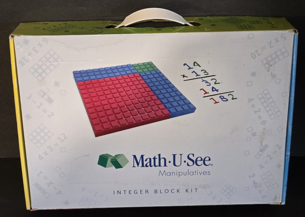 Math-U-See Manipulatives Integer Block Kit Educational Algebra Learning w/ Box