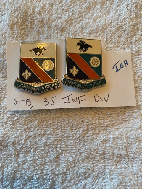 Army Unit Crest / Distinctive Unit Insignia (DUI) - 35th Infantry Div STB Pair