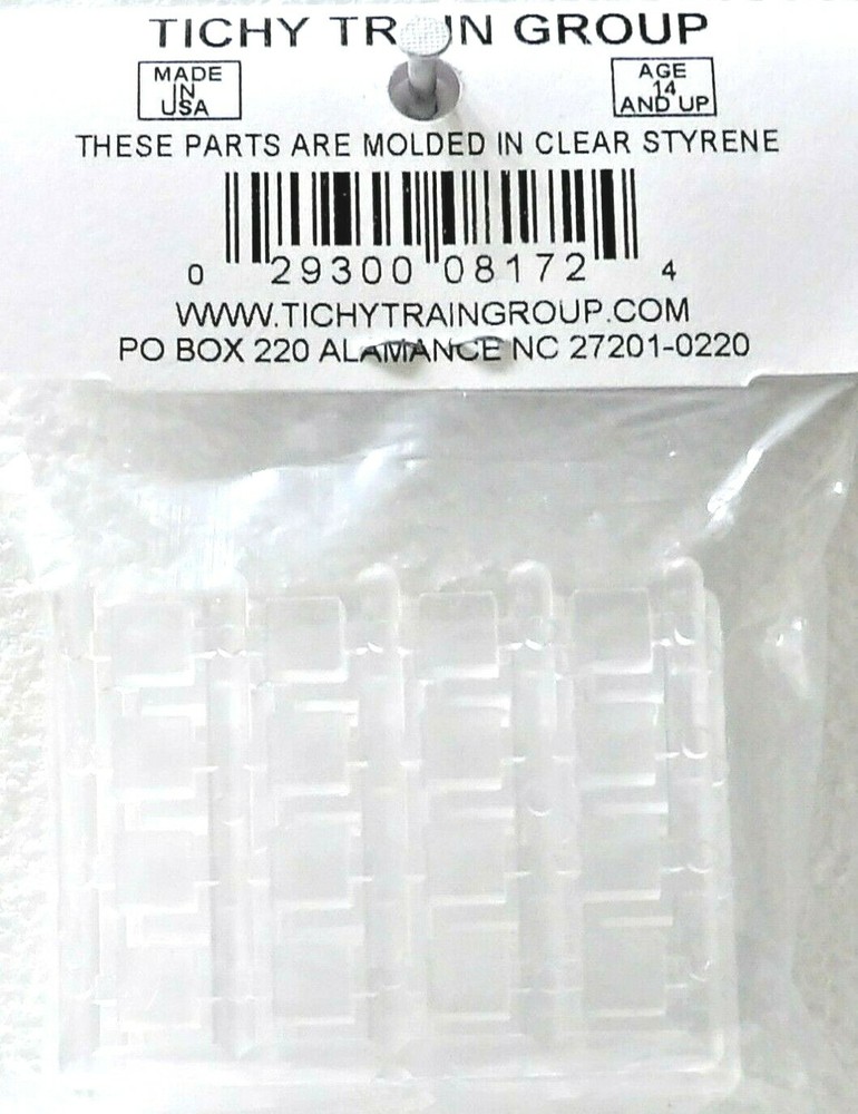 HO Scale Tichy Train Group 8172 Clear Ice Blocks pkg (64)