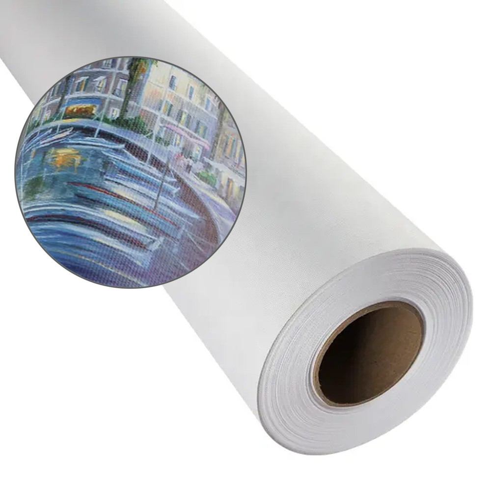 54"x100ft. Roll Matte 100%Polyester Inkjet Art Canvas for ECO-SOLVENT Printer