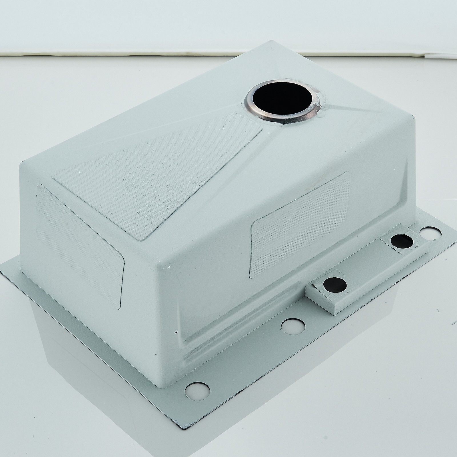 Stainless steel Kitchen Sink with Faucet 23.6 inch Large Single Bowl Top mounted