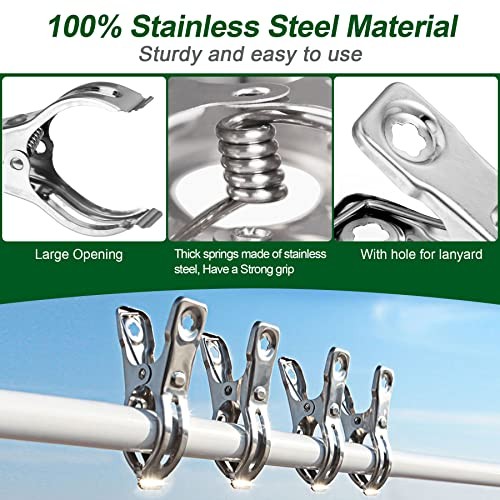 40 Pcs 2.3 Inch Row Cover Clips, Garden Clips for Netting, Greenhouse 40Pcs