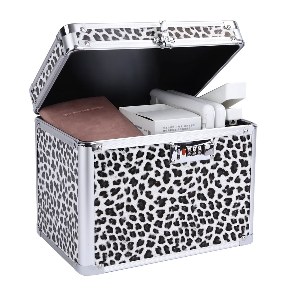 Combination Lock Box, Security Lock Boxes for Documents, Valuables, Medicine