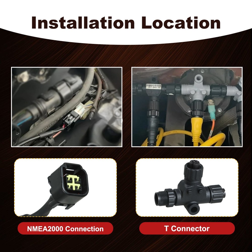 16FT Engine Interface Cable Connects to NMEA 2000 Network for Yamaha 2006-2023