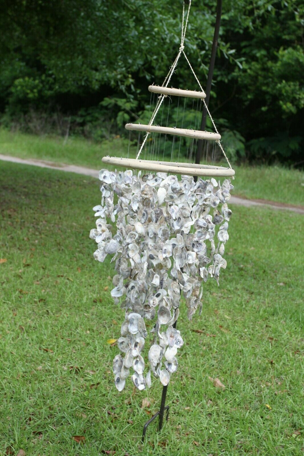Oyster Bar Decor Oyster Shell Mobile Chandelier Hand-Crafted, Oyster Expo