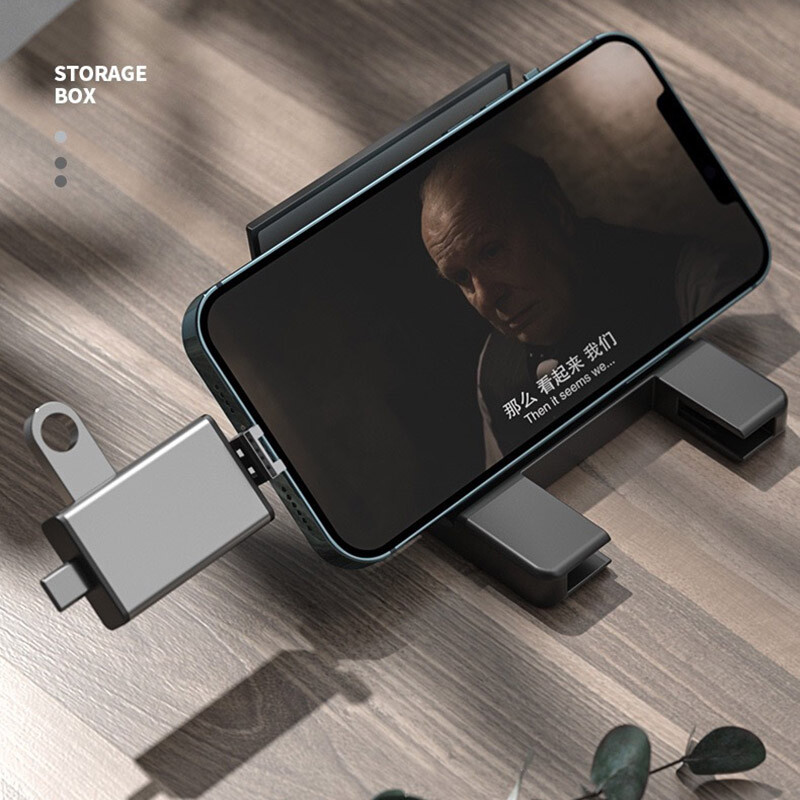 Memory Card Reader/USB Dirver MMC Storage Case Expanded HUB Camera iPhone iPad