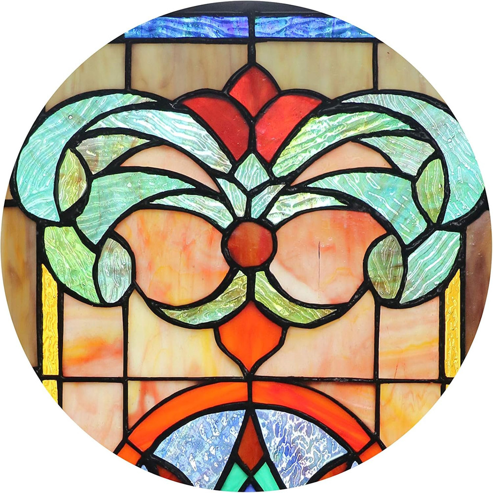 Extra Large Horizontal Transom Window Stained Glass Window Panels Hanging 26"...