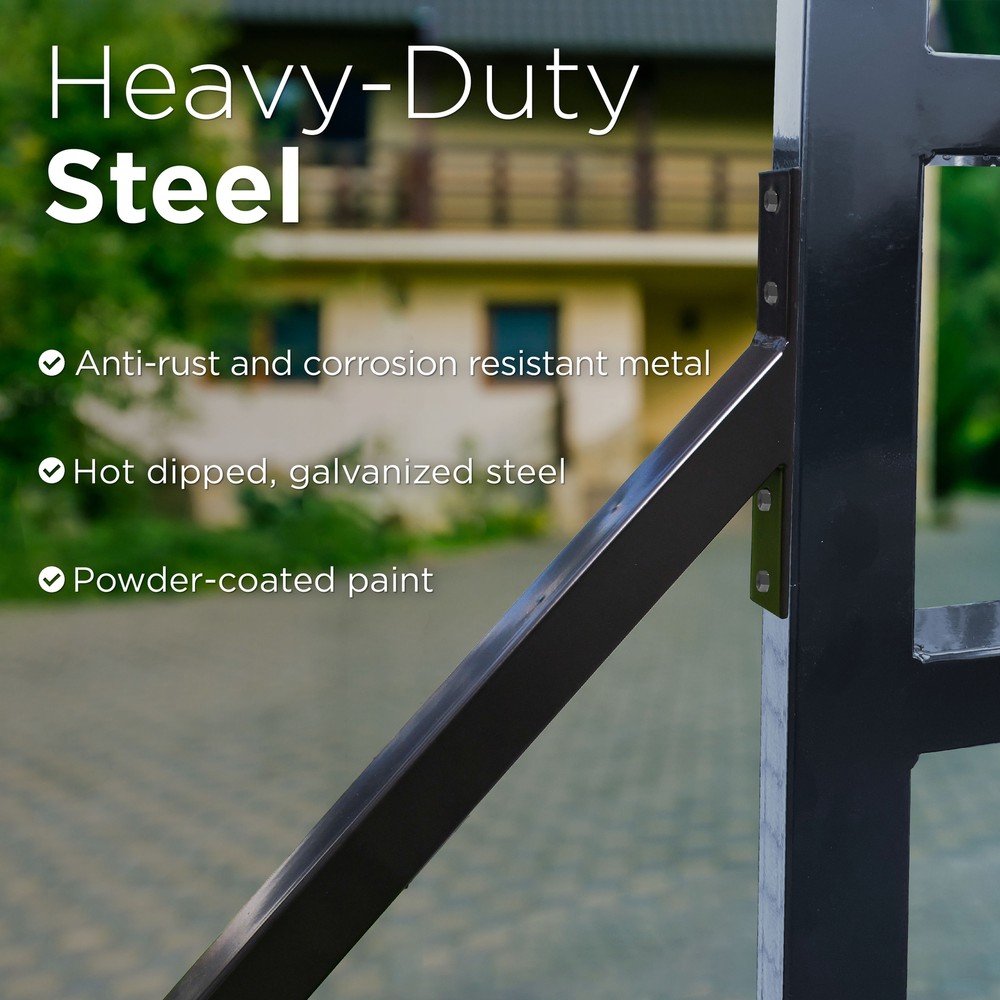 ALEKO Side Frame Extension Bracket Hardware For Sliding Gate