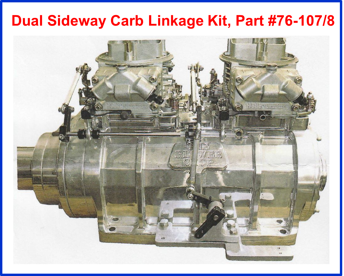 Genuine Enderle Dual Carb Linkage supercharger Blower Sideways In-line 6-71 8-71