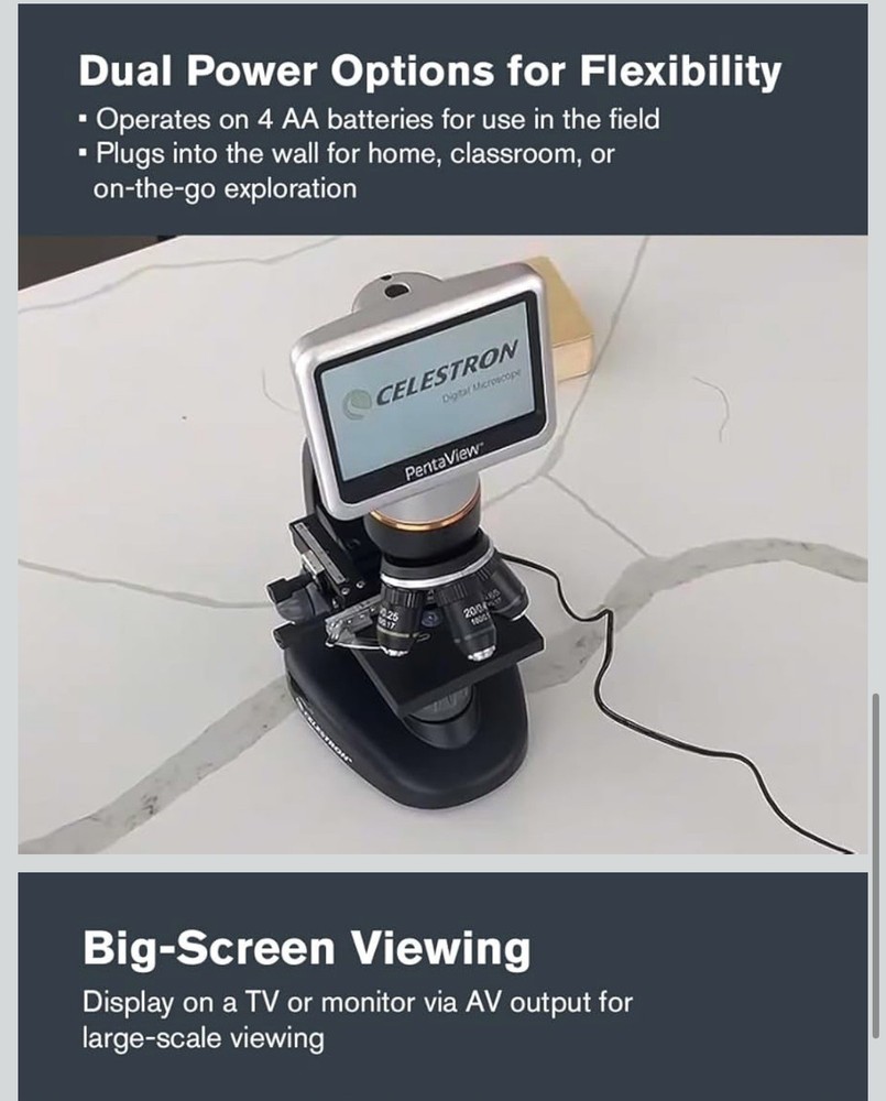 Celestron PentaView LCD Digital Microscope 44348-CGL