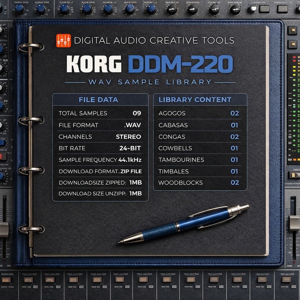 Korg DDM-220 Percussion Machine Sample Library