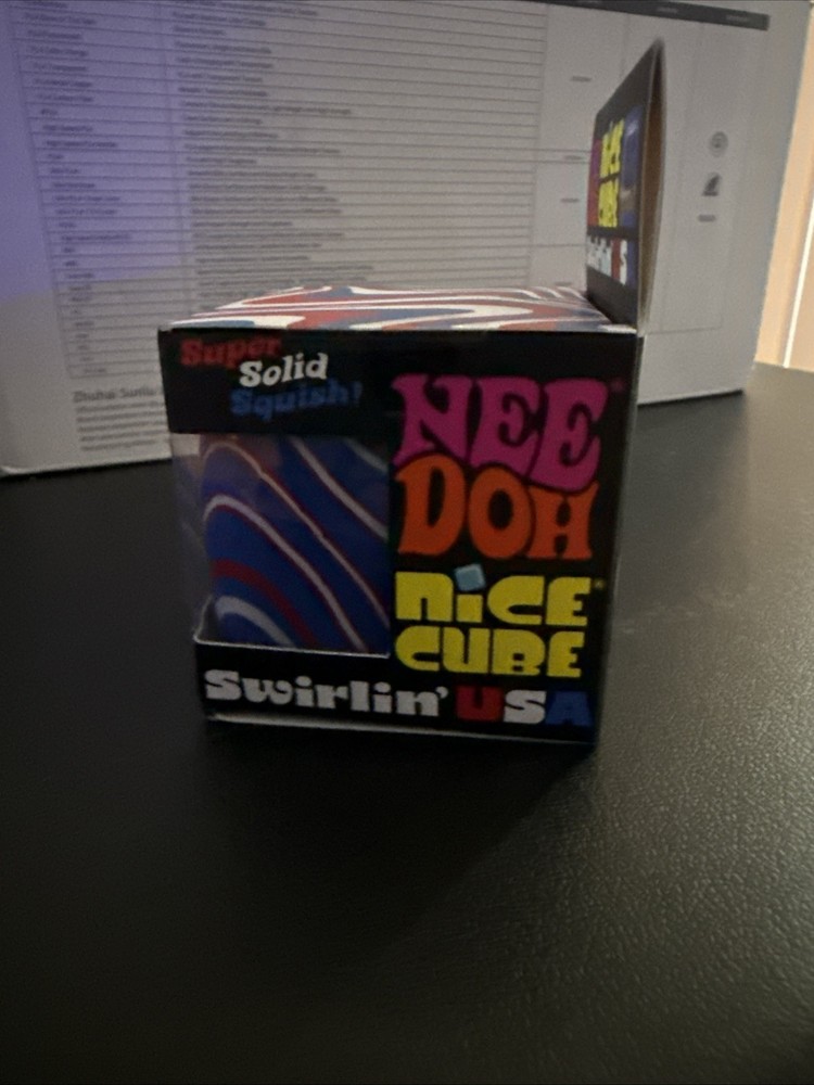 NEEDOH Nice Cube Swirlin' USA Super Solid Squish NEW