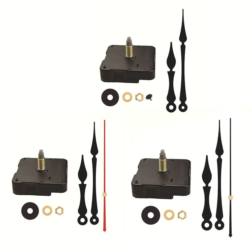 Silent Quartz Clock Mechanism Replacement Kit for Clock Repair Projects