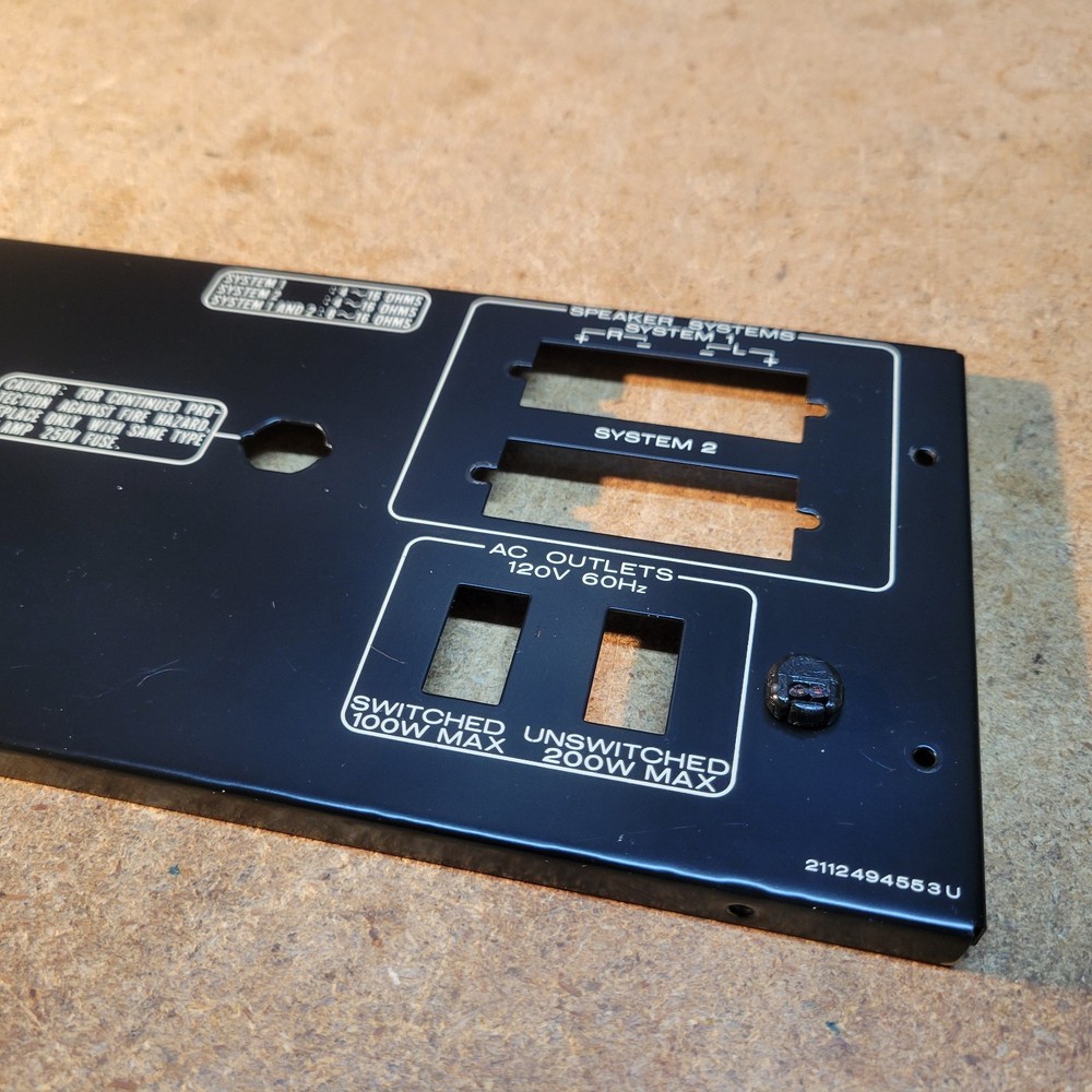 Marantz SR-2000 Back Plate