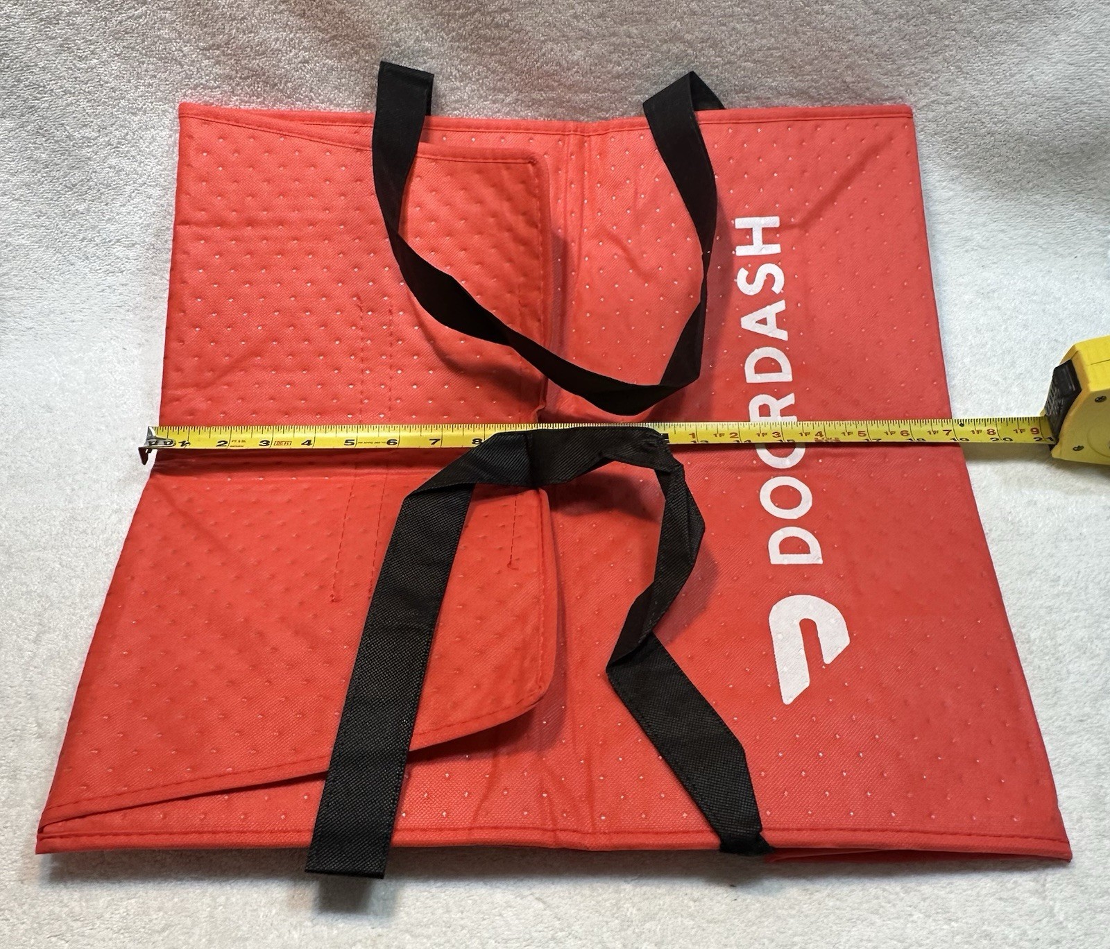 Lot of 4 ~ DOORDASH ~ Large 19x19x5 Insulated Pizza Delivery Bag / Tote ~