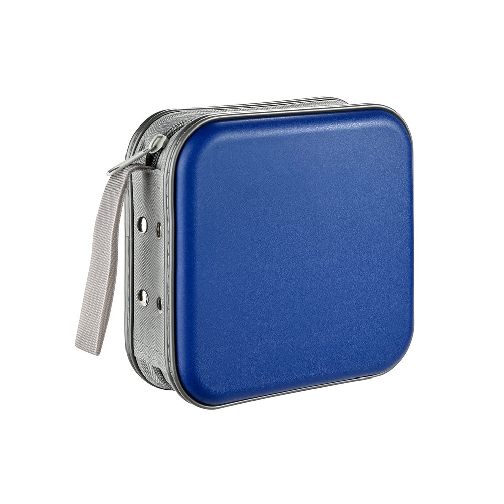 LIOVODE 48 Capacity CD/DVD Case, Portable CD Case Holder, 48 Capacity, Blue