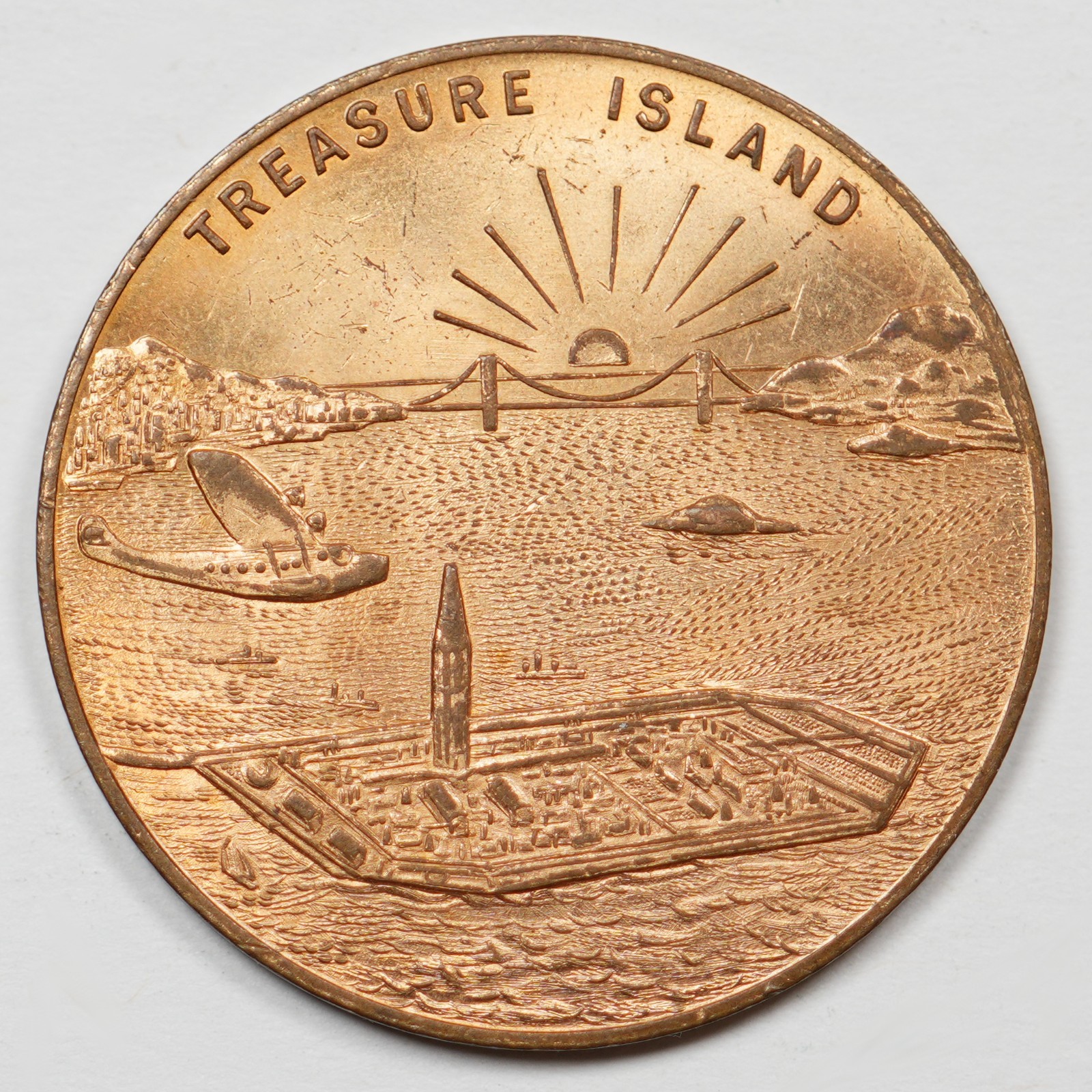1939 Golden Gate Expo GGIE - Treasure Island - So-Called Dollar HK-481 Bronze