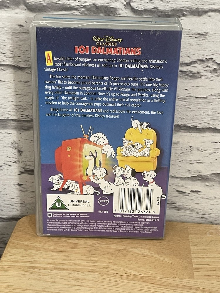 101 Dalmatians VHS