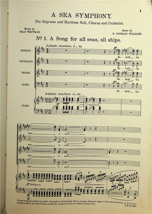 Revised Edition, A Sea Symphony