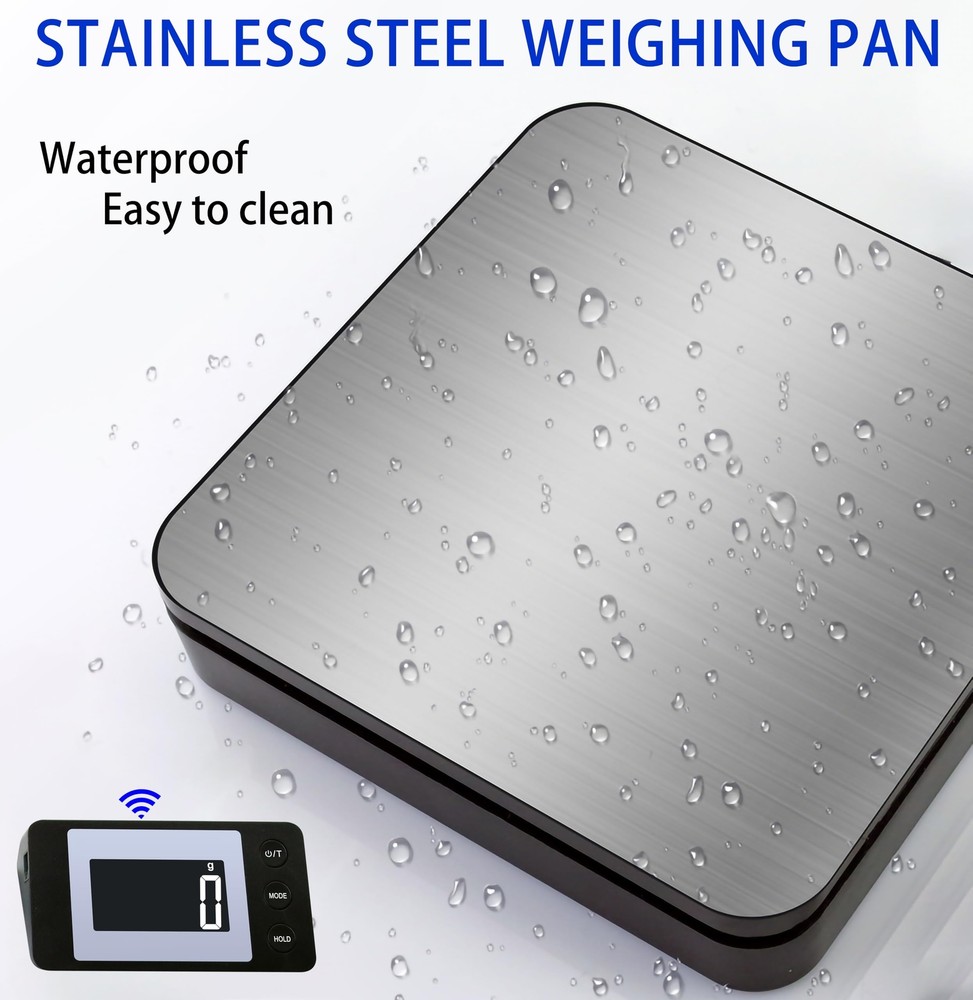 Shipping Scale 110 LB Digital Postage Scale Wireless LCD Display Postal Scale...