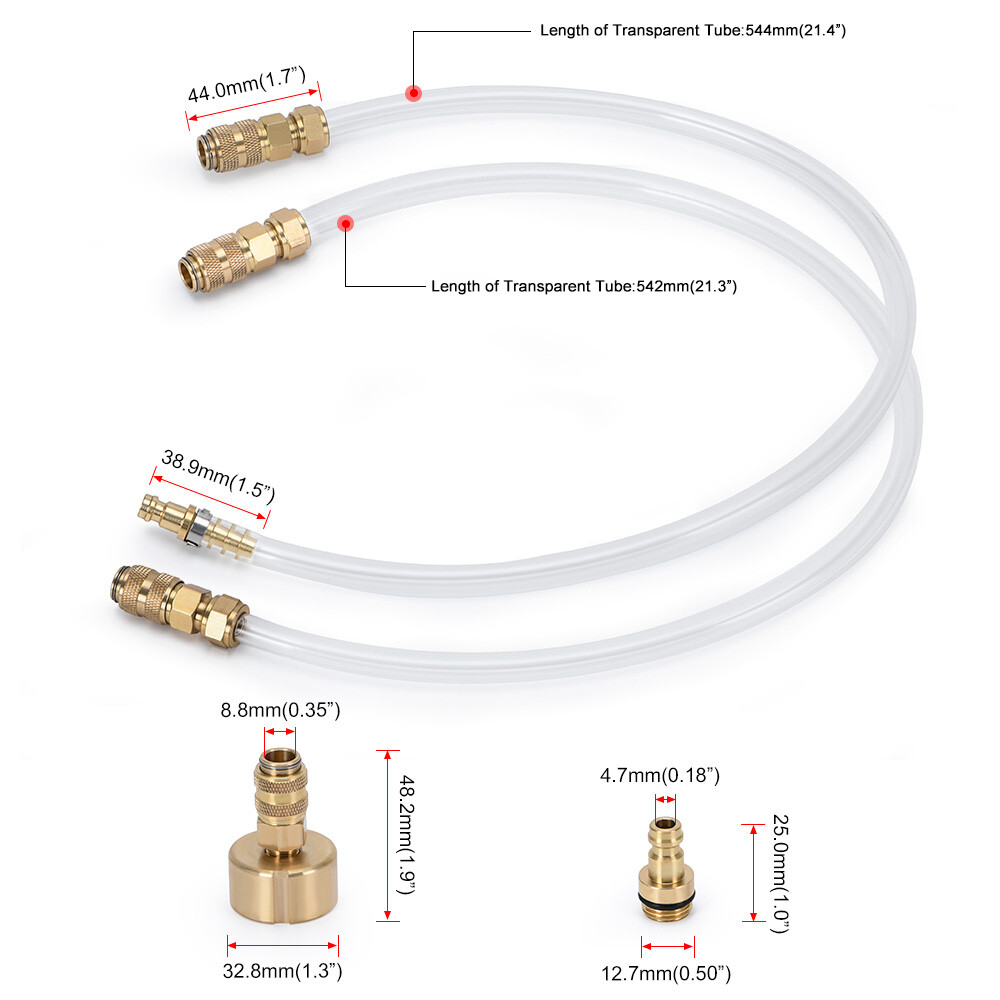 Bleed Kit Filler Kit For Seastar Hydraulic Steering Systems Bridge Tube, Hose