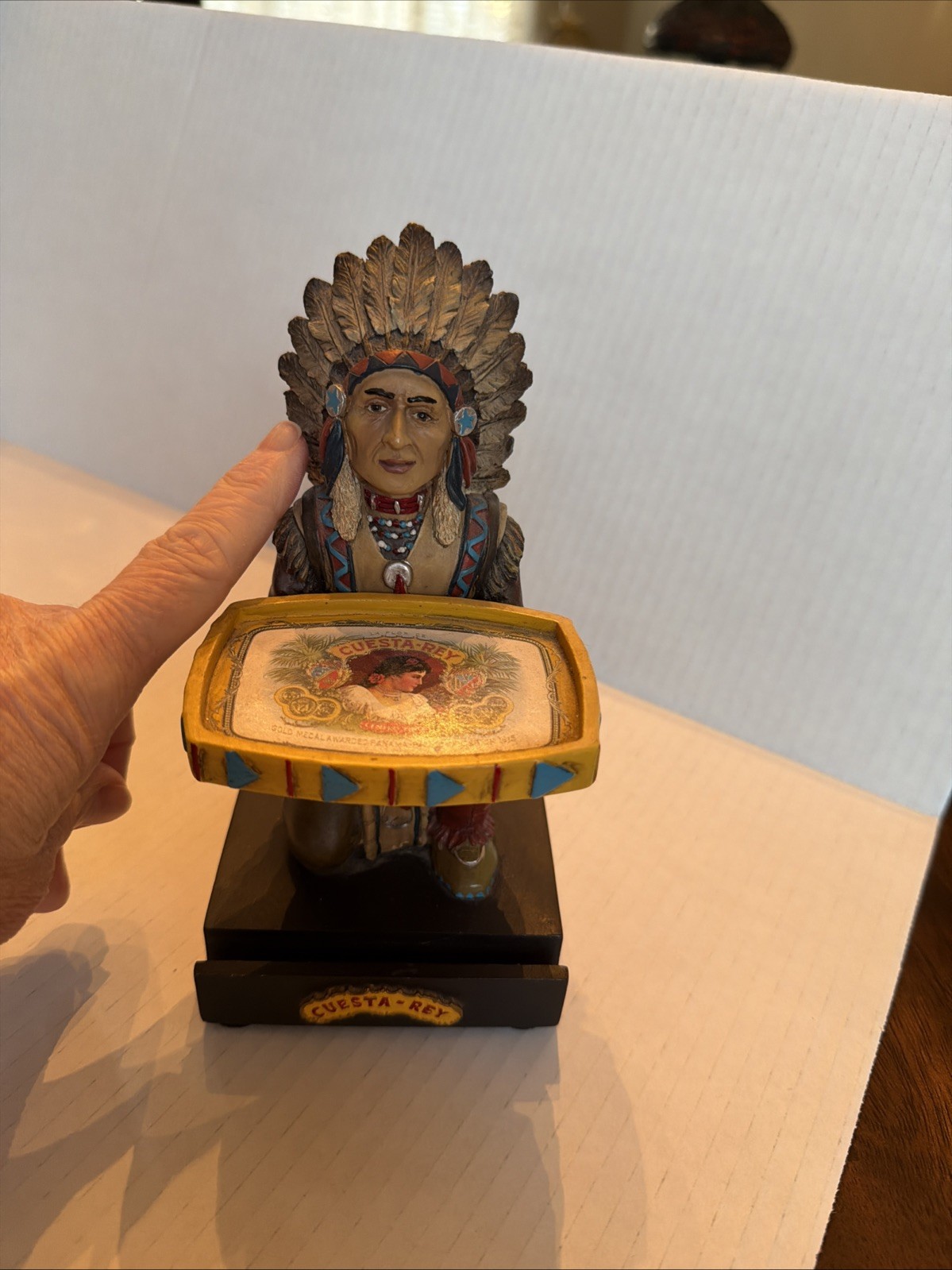 CUESTA REY LIMITED EDITION CHIEF COPPER PENNY COLLECTIBLE CIGAR STORE INDIAN