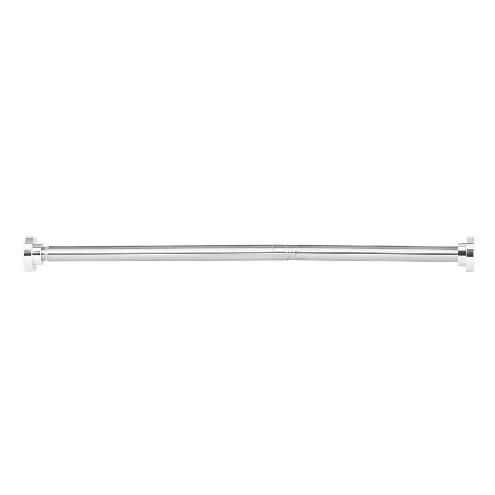 Uimoso Adjustable Tension Shower Rod, 28-76 in, Stainless Steel, Silver