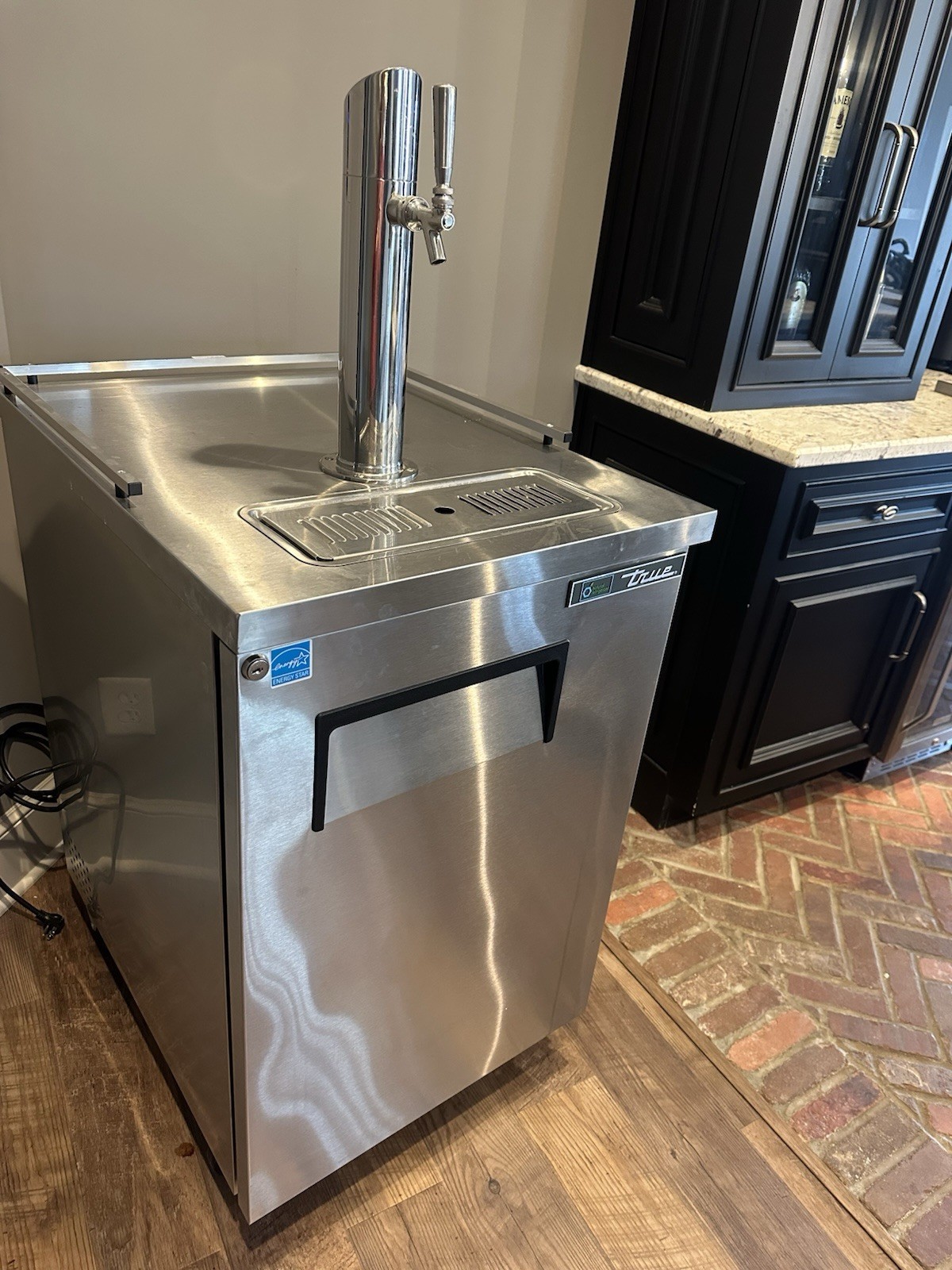 True Commercial Single Tap Kegerator Stainless Steel