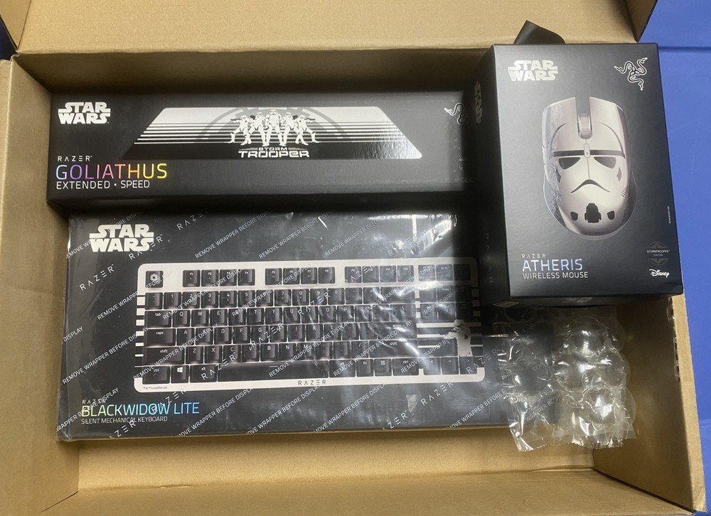 Razer - Star Wars Stormtrooper Theme - BLACKWIDOW ATHERIS GOLIATHUS Bundle