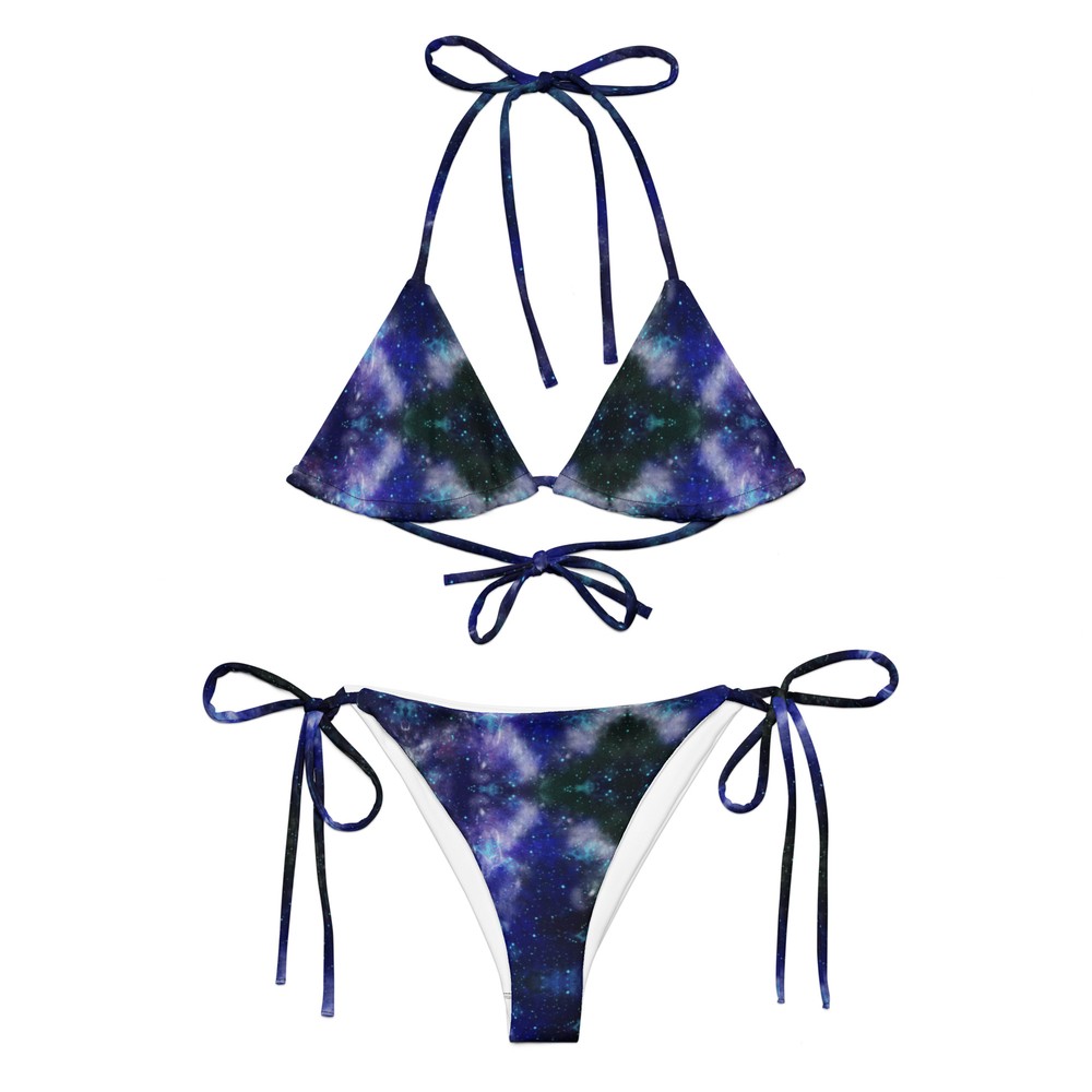 galaxy print | recycled string bikini