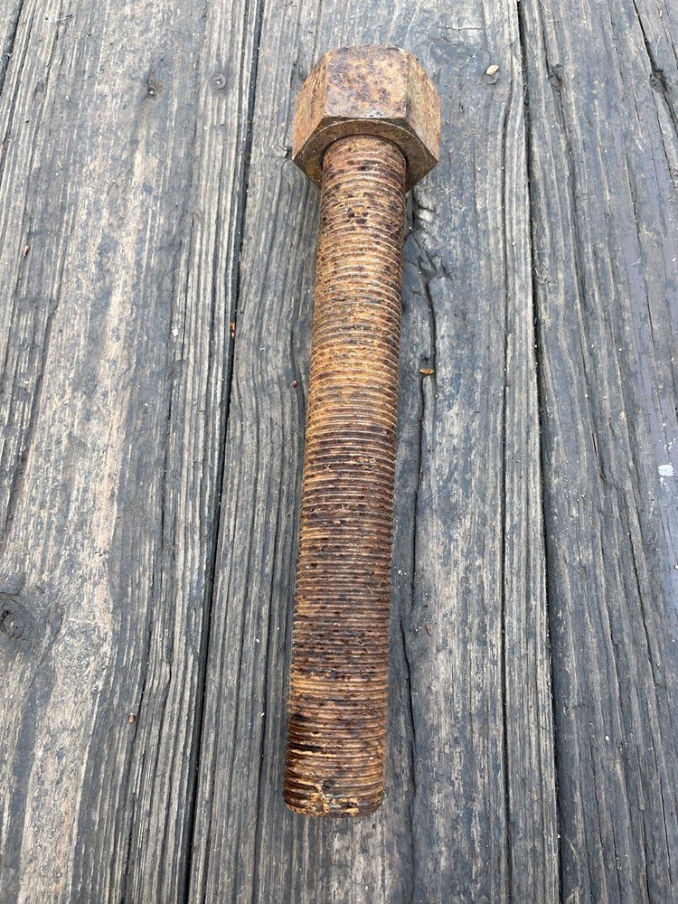 12" Tall Rusty Bolt, Rusty Metal Decor