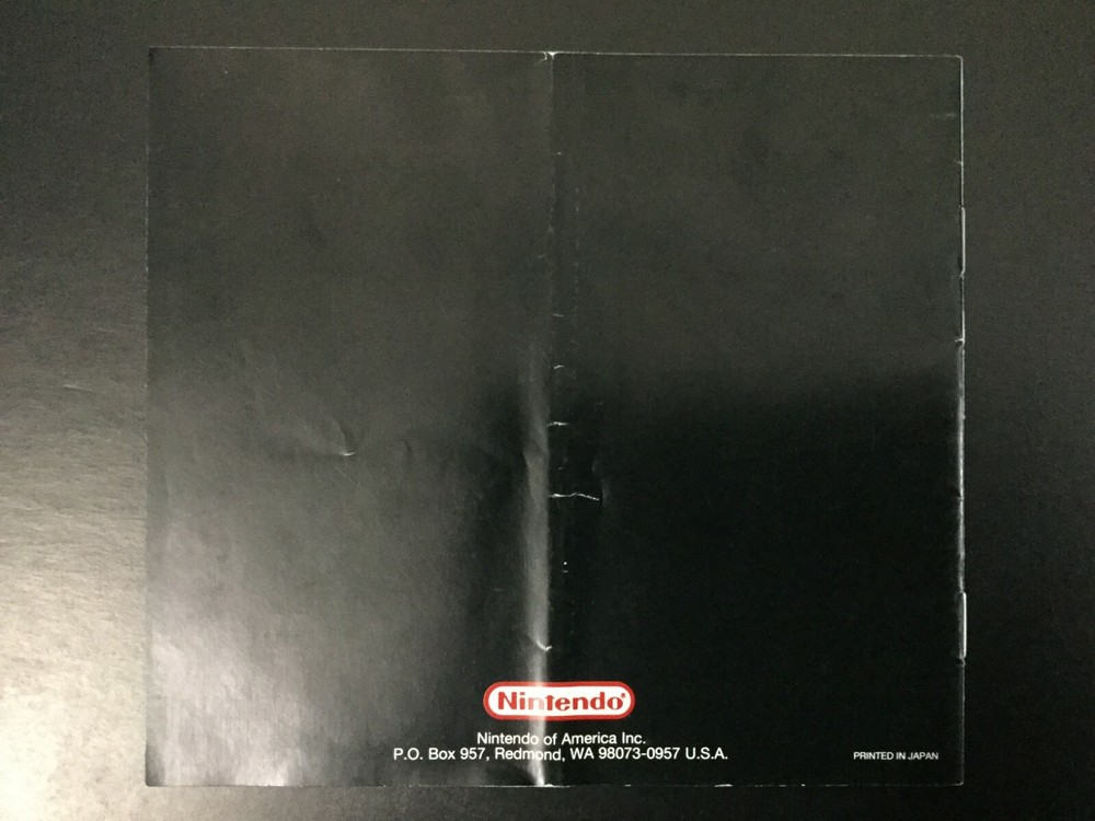 Battery Pack / AC Adapter GameBoy Nintendo Instruction Manual Only