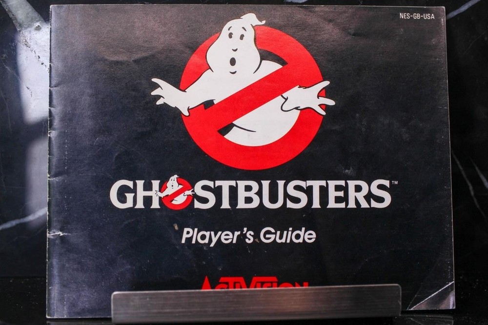 NO GAME- Ghostbusters Authentic Manual ONLY! Nintendo NES
