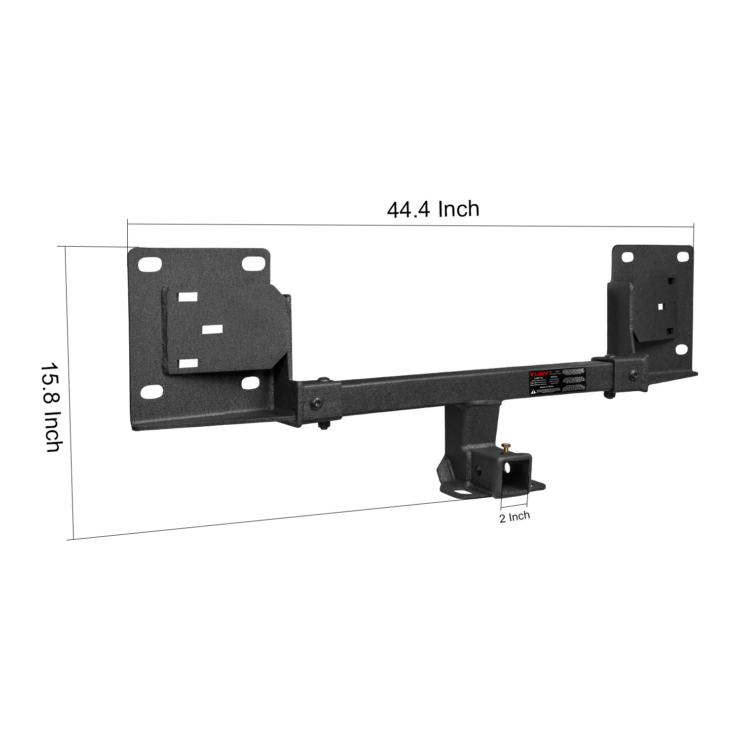 Fits Tesla Model 3 Stainless Steel Trailer Hitch Receiver W/ Hitch Receiver 2''