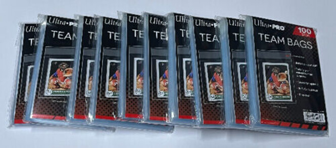 Ultra PRO Team BAGS Resealable Sleeves 100 200 300 400 500 1000 2500 5000 Case