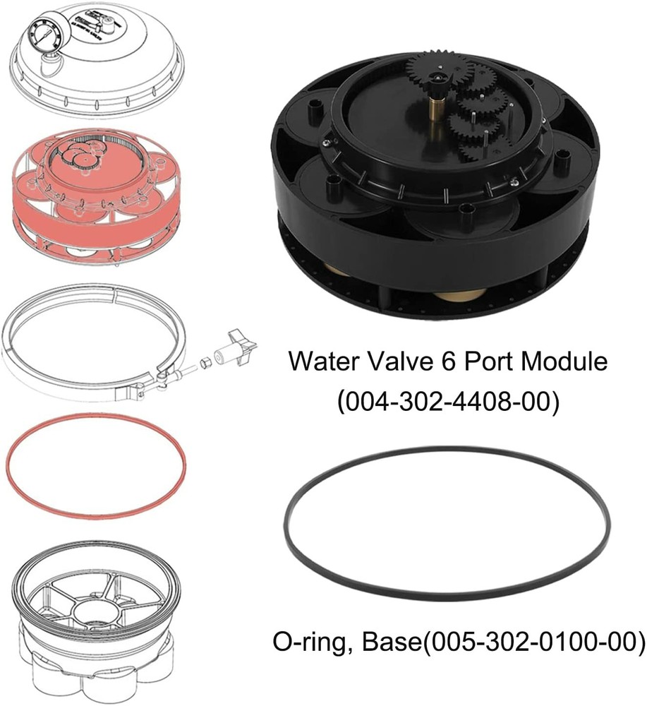 6 Port Module with Valve Shell Oring 004302440800 for Paramount