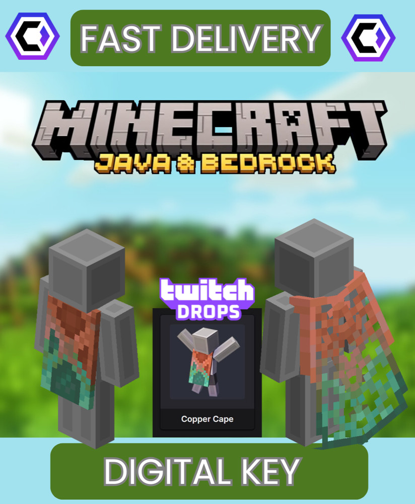 ⚡Minecraft Copper Cape - Java & Bedrock ⚡ GLOBAL CODE