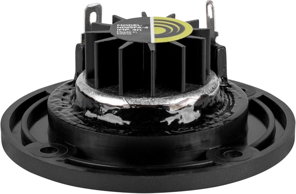 Modern Black 1” Soft Dome Tweeter - Exceptional Sound Quality & Install Ease